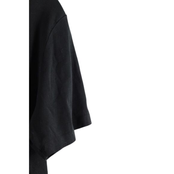 Fenini Black Women's Short Sleeve Top Blouse Pullover 1X 060 - Picture 5 of 6